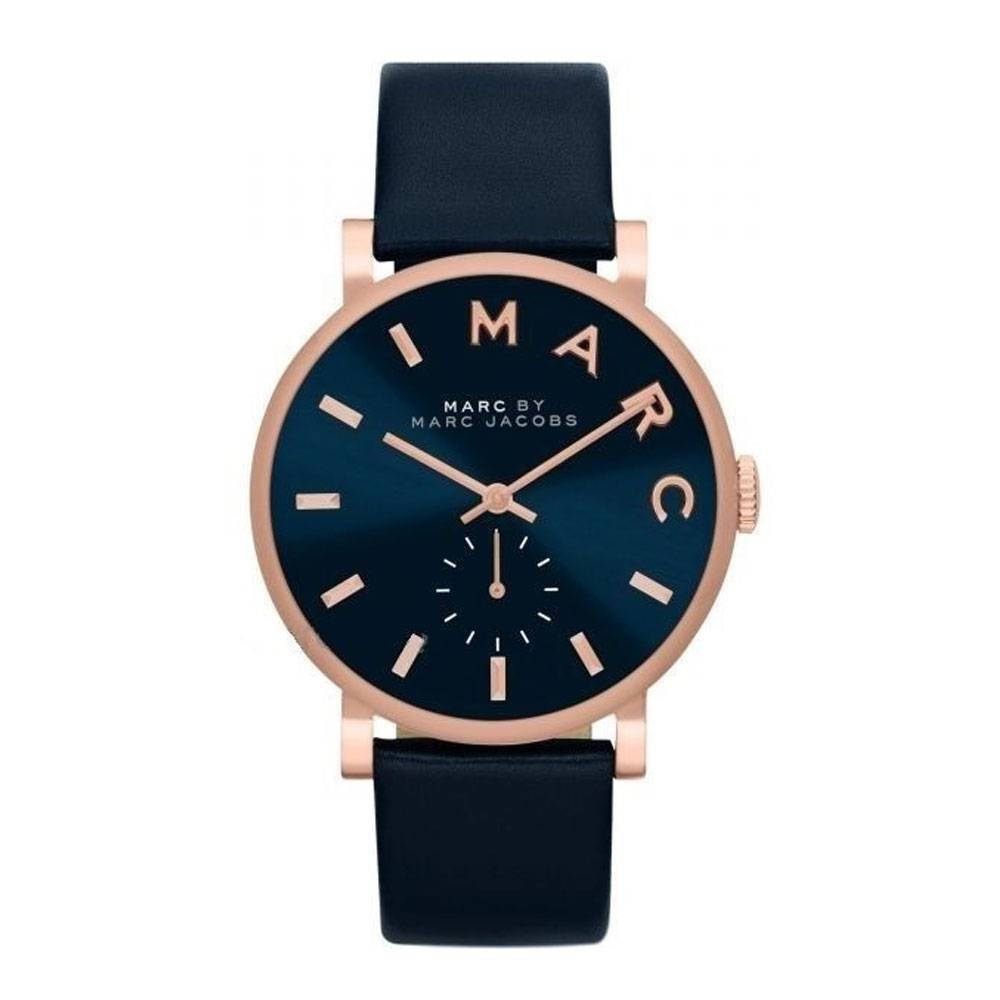 Navy/Rose Gold Marc by Marc Jacob’s Leather Watch